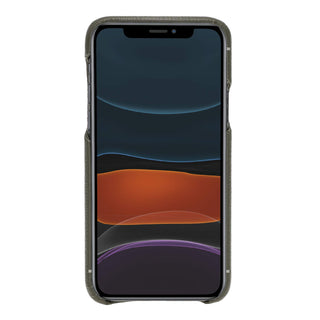 Solo Pelle Lederhülle für das iPhone 11 Pro in 5.8 Zoll Stanford Case Leder Hülle Ledertasche Backcover aus echtem Leder (Vollleder Nachtgrün)