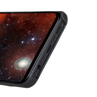 Maison de Noblesse kompatibel mit Samsung S10 Plus Lederhülle Ledertasche Backcover Ultra Slim (Kaviar Schwarz)
