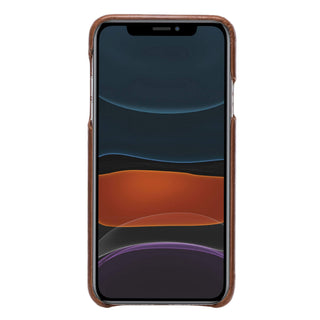 Solo Pelle Lederhülle für das iPhone 11 Pro Max  in 6.5 Zoll "Stanford" - Cognac Braun