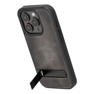 Solo Pelle Lederhülle für das iPhone 15 Pro 6.1 Zoll Drop Case Case Leder - Cognac Braun