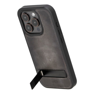 Solo Pelle Lederhülle für das iPhone 15 Pro 6.1 Zoll Drop Case Case Leder - Schwarz
