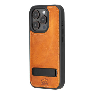 Solo Pelle Lederhülle für das iPhone 15 Pro 6.1 Zoll Drop Case Case Leder - Steingrau