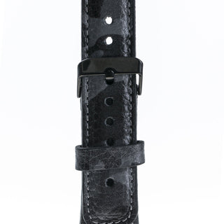 Solo Pelle Apple Watch Series 1/2 / 3 "Watch Leder Armband Uhrenband mit passendem Uhrenadapter Connector Erstatzband Strap (38 mm Camouflage Grau/Schwarzer Connector)