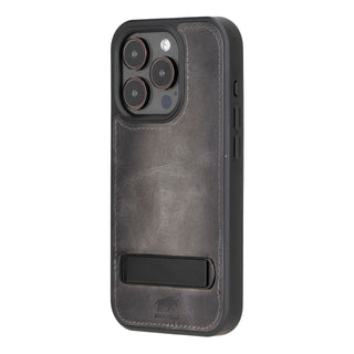 Solo Pelle Lederhülle für das iPhone 15 Pro 6.1 Zoll Drop Case Case Leder - Cognac Braun