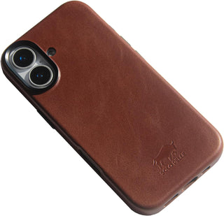 Solo Pelle Lederhülle für das iPhone 17 in 6.3 Zoll Princeton Case Vintage Braun Leder Hülle Ledertasche Backcover aus echtem Leder geeignet für MagSafe Zubehör (Kopya) (Kopya)