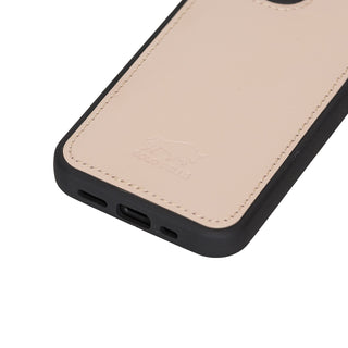 Solo Pelle Lederhülle für das iPhone 13 Mini  in 5.4 Zoll Stanford Case - Camel Braun