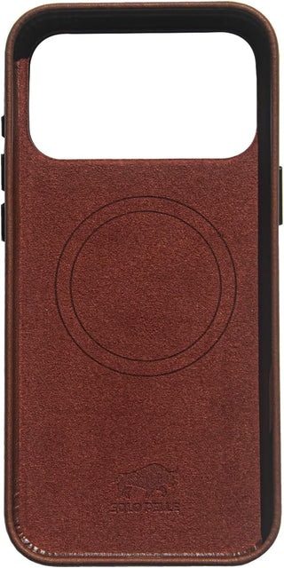 Solo Pelle Lederhülle für das iPhone 17 Pro Max in 6.9 Zoll Vintage Braun + Kartenetui Princeton Case Leder Hülle Ledertasche Backcover aus echtem Leder geeignet für MagSafe Zubehör