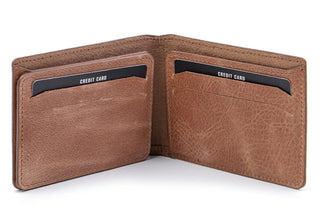 Solo Pelle Slim Wallet aus echtem Leder Platz für 4-8 Karten magnetisch abnehmares Kartenetui