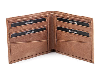 Solo Pelle Slim Wallet aus echtem Leder Platz für 13-20 Karten + abnehmares Kartenetui