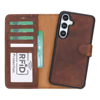 Magic - 2-in-1-Handyhülle für Samsung Galaxy S24 / Samsung Galaxy S24 Plus / Samsung Galaxy S24 Ultra aus Leder