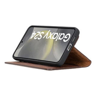 Magic - 2-in-1-Handyhülle für Samsung Galaxy S24 / Samsung Galaxy S24 Plus / Samsung Galaxy S24 Ultra aus Leder