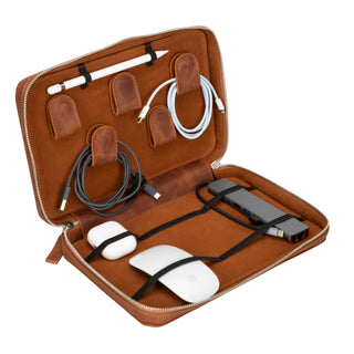 Kabelorganizer aus Leder