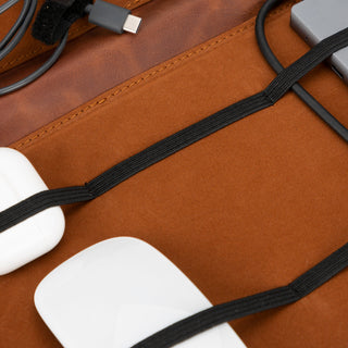 Kabelorganizer aus Leder