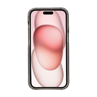 Solo Pelle Lederhülle für das iPhone 15 in 6.1 Zoll Princeton Case - Steingrau