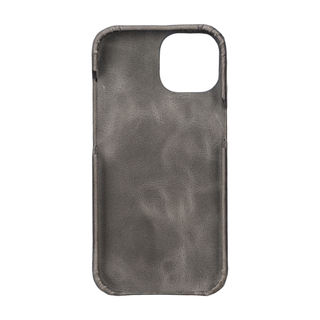 Solo Pelle Lederhülle für das iPhone 15 in 6.1 Zoll Princeton Case -  Steingrau
