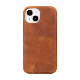 Solo Pelle Lederhülle für das iPhone 15 in 6.1 Zoll Princeton Case - Camel Braun