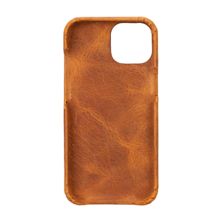 Solo Pelle Lederhülle für das iPhone 15 in 6.1 Zoll Princeton Case - Camel Braun