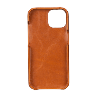 Solo Pelle Lederhülle für das iPhone 15 in 6.1 Zoll Princeton Case - Cognac Braun