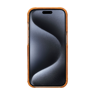 Solo Pelle Lederhülle für das iPhone 15 Pro in 6.1 Zoll Princeton Case -  Camel Braun