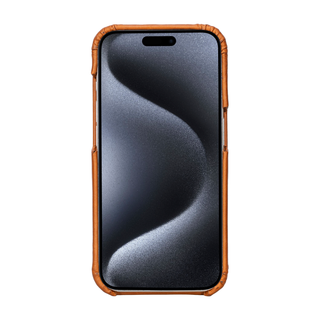 Solo Pelle Lederhülle für das iPhone 15 Pro in 6.1 Zoll Princeton Case -  Cognac Braun