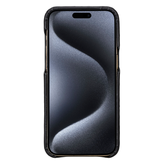 Solo Pelle Lederhülle für das iPhone 15 Pro Max in 6.7 Zoll Princeton Case - Schwarz