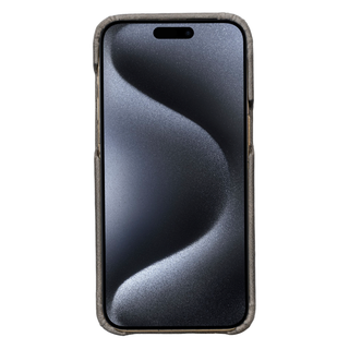 Solo Pelle Lederhülle für das iPhone 15 Pro Max in 6.7 Zoll Princeton Case - Steingrau