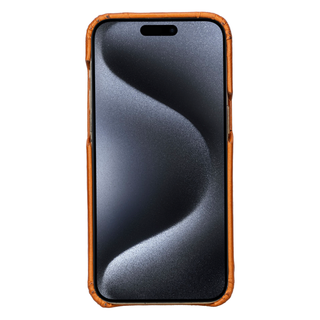 Solo Pelle Lederhülle für das iPhone 15 Pro Max in 6.7 Zoll Princeton Case - Cognac Braun