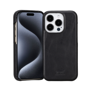 Solo Pelle Lederhülle für das iPhone 15 Pro in 6.1 Zoll Princeton Case -  Camel Braun