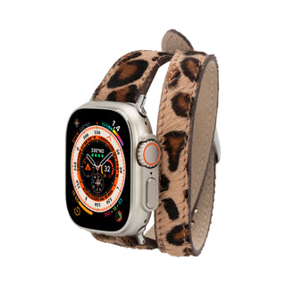 Quantum Slim Double Tour - Armband für die Apple Watch aus Leder