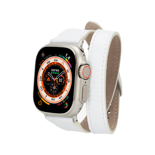 Quantum Slim Double Tour - Armband für die Apple Watch aus Leder