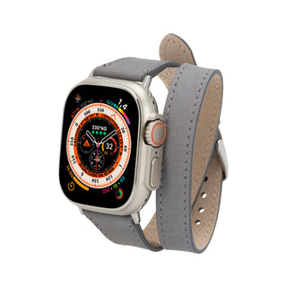 Quantum Slim Double Tour - Armband für die Apple Watch aus Leder