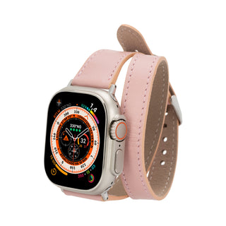Quantum Slim Double Tour - Armband für die Apple Watch aus Leder