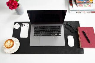 Single Layer Leather Desk Mat Small Size