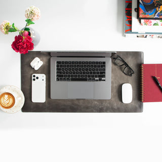 Single Layer Leather Desk Mat Small Size
