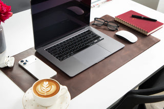 Single Layer Leather Desk Mat Small Size