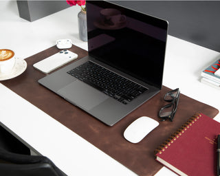 Single Layer Leather Desk Mat Small Size