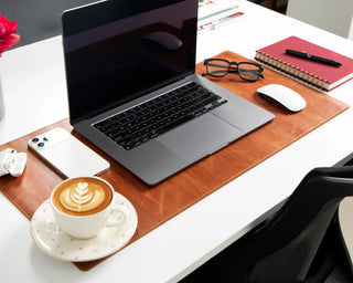Single Layer Leather Desk Mat Small Size