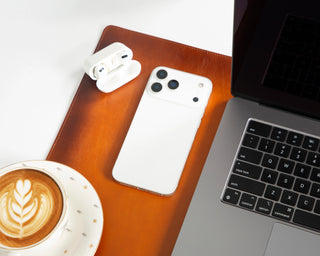 Single Layer Leather Desk Mat Small Size
