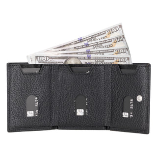 Slim Wallet "Riva" mit Münzfach 12 Karten - Carbon