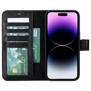 Magic - 2-in-1-Handyhülle für iPhone 16 Pro aus Leder