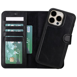 Magic - 2-in-1-Handyhülle für iPhone 16 Pro aus Leder