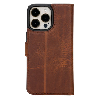 Magic - 2-in-1-Handyhülle für iPhone 16 Pro aus Leder