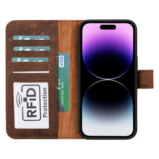 Magic - 2-in-1-Handyhülle für iPhone 16 Pro Max aus Leder
