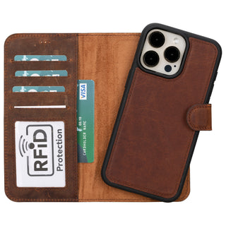 Magic - 2-in-1-Handyhülle für iPhone 16 Pro Max aus Leder