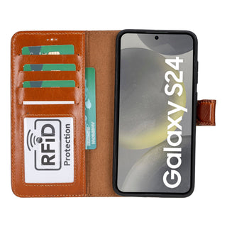 Magic - 2-in-1-Handyhülle für Samsung Galaxy S24 / Samsung Galaxy S24 Plus / Samsung Galaxy S24 Ultra aus Leder