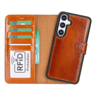 Magic - 2-in-1-Handyhülle für Samsung Galaxy S24 / Samsung Galaxy S24 Plus / Samsung Galaxy S24 Ultra aus Leder