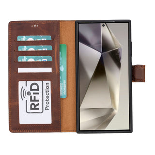 Magic - 2-in-1-Handyhülle für Samsung Galaxy S24 / Samsung Galaxy S24 Plus / Samsung Galaxy S24 Ultra aus Leder