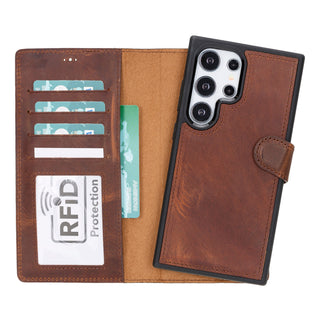 Magic - 2-in-1-Handyhülle für Samsung Galaxy S24 / Samsung Galaxy S24 Plus / Samsung Galaxy S24 Ultra aus Leder