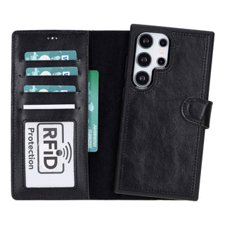 Magic - 2-in-1-Handyhülle für Samsung Galaxy S24 / Samsung Galaxy S24 Plus / Samsung Galaxy S24 Ultra aus Leder