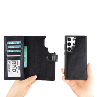 Magic - 2-in-1-Handyhülle für Samsung Galaxy S24 / Samsung Galaxy S24 Plus / Samsung Galaxy S24 Ultra aus Leder